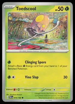 Toedscool 015/182 Common Paradox Rift Pokemon Near Mint - Image 1