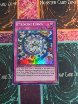 Yu-Gi-Oh! Pyroxene Fusion Hidden Arsenal 6: Omega Xyz HA06-EN028 1st Super NM - Image 1
