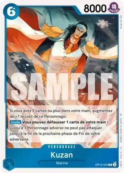 Carte One Piece KUZAN R OP12-043 L'Heritage Du Maitre Neuve FR - Image 1