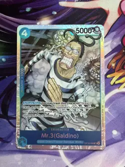 Mr.3(Galdino) One Piece OP16 The Time of Battle Super Rare Foil #056 - Image 1