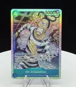 Mr.3 (Galdino) Super Rare (SR) OP16-056 The Time of Battle English Foil - Image 1