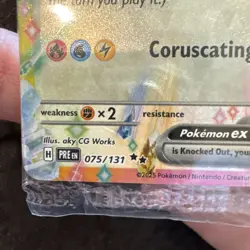SEALED Eevee ex - 075/131 (Prismatic Evolutions Stamp) PROMO! Pokemon TCG Card - Image 2