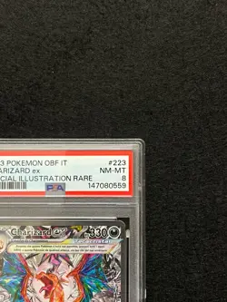 Charizard PSA 8 ex 223/197 Ossidiana Infuocata - ITA Mint Pokemon Card SAR - Image 3
