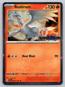 Reshiram (Stellar Crown Stamped) #022/142 Miscellaneous Cards & Products - Image 1
