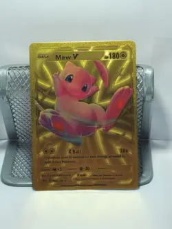 Mew V 069/189 Full Art Gold Metal Foil Card - Image 1