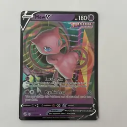 Pokemon Mew VMAX Ultra Rare Holo Swsh08 Fusion Strike 114/264 Vmax 310 HP Card - Image 1