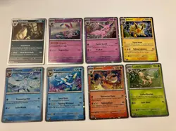 Pokemon Prismatic Evolutions Costco Mini Tins Cosmo Promo Cards (8 Cards Total) - Image 1