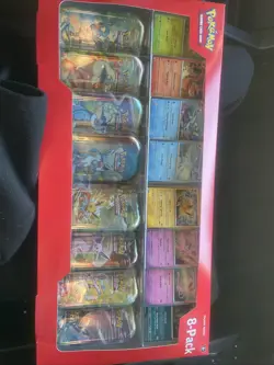 Pokemon TCG Scarlet & Violet Prismatic Evolutions Mini Tins Sealed 8 Pack Costco - Image 1