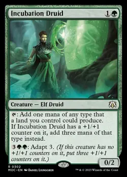 x1 Incubation Druid R MTG Commander: March of the Machine M/NM, English - Image 1