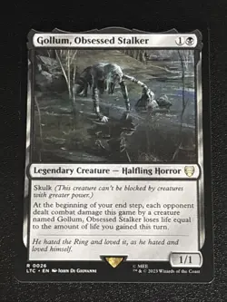 MTG Commander: LOTR Gollum, Obsessed Stalker 0026 Rare - Image 1