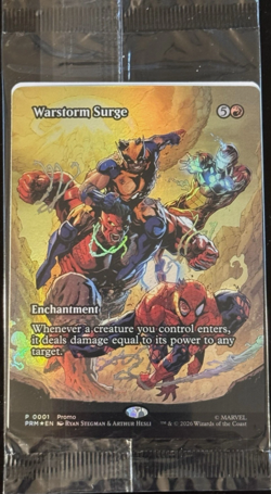 Warstorm Surge P 001 Promo - Marvel - Avengers Armageddon MTG - NEW/Sealed - Image 1