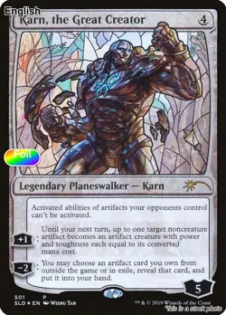 Karn, the Great Creator (Stained Glass) EN [SLD - 501] - NM [Foil] TCG MTG - Image 1