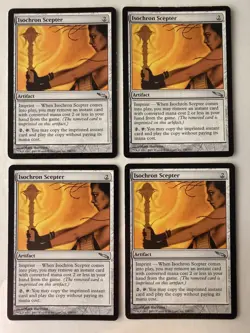 🌴WOTC VINTAGE MTG - Isochron Scepter - Mirrodin - x4!!!! - - Image 1