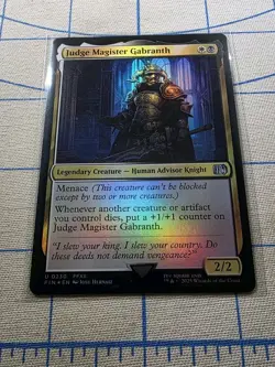 Judge Magister Gabranth #230 (Foil) Final Fantasy FIN Magic MTG - Image 2