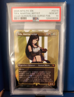 Wizards of the Coast Tifa, Martial Artist #0214 Borderless Surge Foil PSA 10 - Image 1