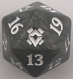 Zendikar Rising Life Counter - Oversized Gray Spindown D20 Dice - MTG Magic - Image 1