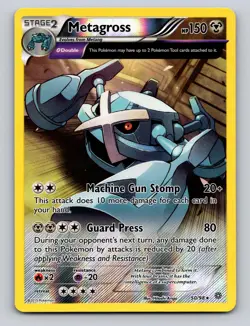 Metagross 50/98 Rare Ancient Origins Pokemon Reverse Holo NM - Image 1