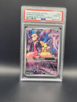 PSA 10 Marnie's Morpeko Marnie Deck Promo SVP 206 GEM MINT Graded Pokemon Card - Image 1