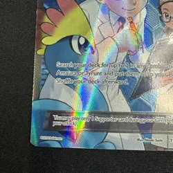 Pokemon TCG Fossil Researcher 110/111 XY Furious Fists Holo Full Art - Image 5