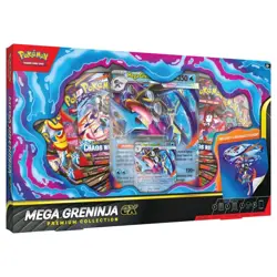 Pokemon TCG: Mega Greninja ex Premium Collection 8 Packs + Promo PRESALE - Image 1