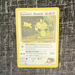 Pokemon TCG Giovanni's Meowth Gym Challenge Uncommon 43/132 2000 Excellent - Image 1