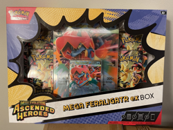 Pokemon Ascended Heroes Mega Feraligatr ex Box Sealed - 4 ASC Packs - Image 1