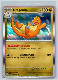 Dragonite 149/165 Rare 151 Pokemon Holo Near Mint - Image 1