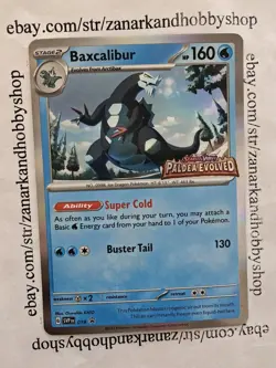 Pokemon Baxcalibur SVP 019 Black Star Promo NM - Image 1