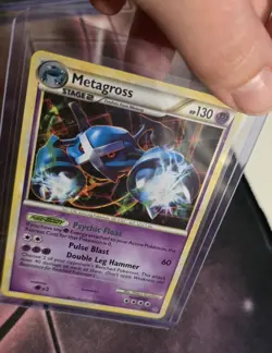 Pokemon TCG Metagross Holo Rare #4 Pokemon Unleashed LP - Image 1