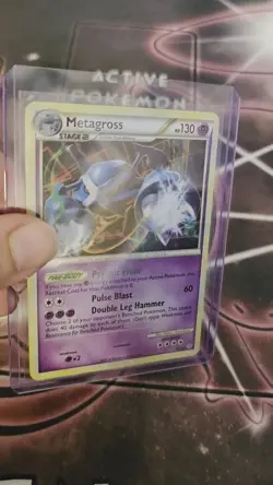 Pokemon TCG Metagross Holo Rare #4 Pokemon Unleashed LP - Image 2