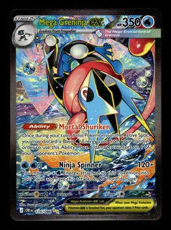 MEGA GRENINJA EX 116/086 HOLO SPECIAL ILLUSTRATION RARE CHAOS RISING POKEMON NM - Image 3