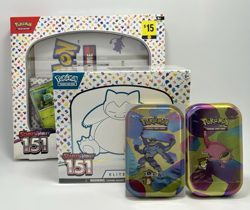 [B] Pokemon 151 Lot 16 PACKS | New Sealed | ETB, POSTER COLLECTION, 2X MINI TIN - Image 1