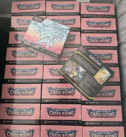 Pokemon Centre Tcg CHoas Rising Etb Factory Sealed X5 - Image 1