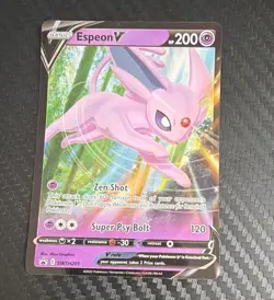 Pokemon TCG Espeon V SWSH201 Sword & Shield Promo Basic 200 HP Holo - Image 1