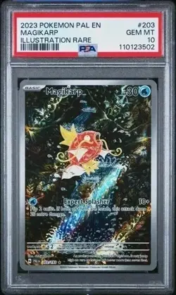 Magikarp 203/193 Illustration Rare - GEM MINT PSA 10. Pokemon S&V Paldea Evolved - Image 1
