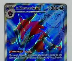 Pokemon N’s Zoroark ex 175/159 Full Art Journey Together Ultra Rare NM/M - Image 2