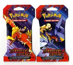 Pokemon TCG Destined Rivals "LOT OF 2" Sleeved Booster Packs Unopened - Image 1