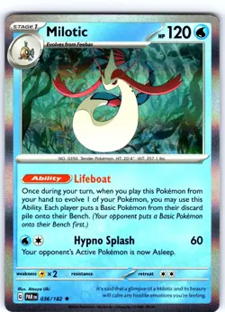 Milotic 036/182 Rare Paradox Rift Pokemon Holo Near Mint - Image 1