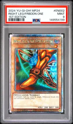2024 1ST EDITION #EN002 RIGHT LEG OF THE FORBIDDEN ONE PSA 9 - Image 1