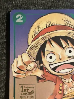 Monkey D Luffy P-037 1st Anniversary Tournament STAMPED Exclusive Promo - Image 2