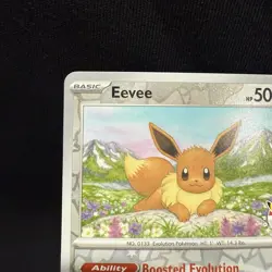 Eevee 74/131 Cosmos Reverse Holo Pokemon Day Stamp 2025 Prismatic Evolutions NM - Image 2