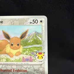 Eevee 74/131 Cosmos Reverse Holo Pokemon Day Stamp 2025 Prismatic Evolutions NM - Image 3