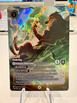 Disney Lorcana Fabled Scar Finally King 239/204 | ENCHANTED | Fabled - Image 1