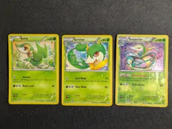 Pokemon Snivy Servince Serperior RC1 - RC3 Holo Legendary Treasures LP-HP - Image 1