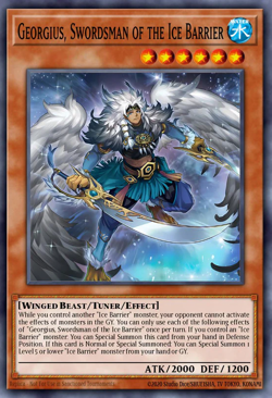 Georgius, Swordsman of the Ice Barrier BLTR-EN006 Secret Rare NM - YUGIOH TCG - Image 1