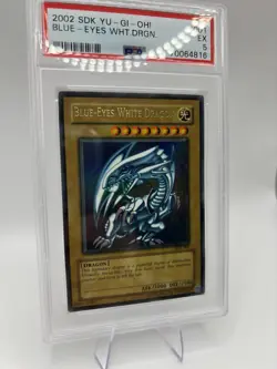 Yu-Gi-Oh! TCG Blue-Eyes White Dragon SDK-001 Ultra Rare Unlimited Edition PSA 5 - Image 1