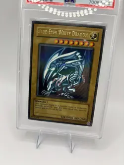 Yu-Gi-Oh! TCG Blue-Eyes White Dragon SDK-001 Ultra Rare Unlimited Edition PSA 5 - Image 4