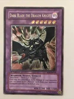 Yu-Gi-Oh! “DARK BLADE THE DRAGON KNIGHT” Ultimate Rare 1st Ed - Image 1