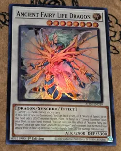Yugioh Ancient Fairy Life Dragon ALIN-EN039 1st Edition Super Rare LP Presale - Image 1