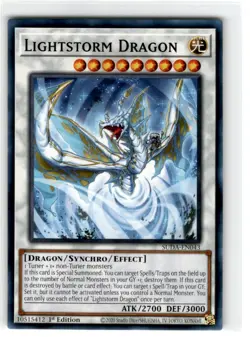 Yu-Gi-Oh! Lightstorm Dragon Common SUDA-EN043 Lightly Played 1st Edition - Image 1
